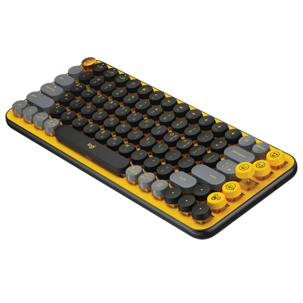 TECLADO LOGITECH POP MECANICO INALAMBRICO AMARILLO